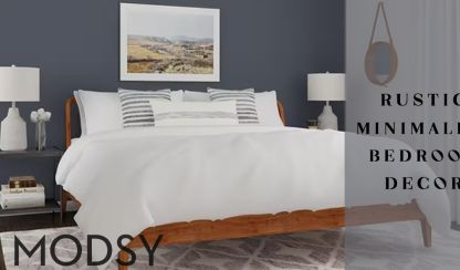 Rustic Minimalist Bedroom Decor With Modsy